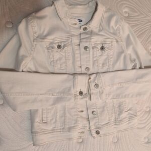Old navy white denim jacket